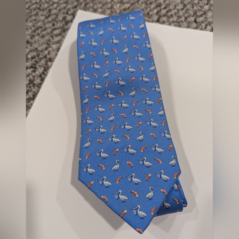 Brooks Brothers Makers and merchants pelican print tie